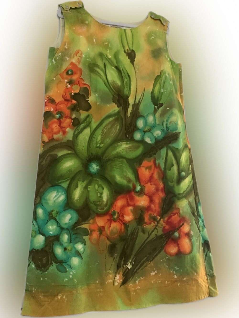Vintage 60’s “Tumbleweeds from the West” Psychedelic handmade Dress - Size Large